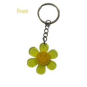 Smiley Flower Keychain
